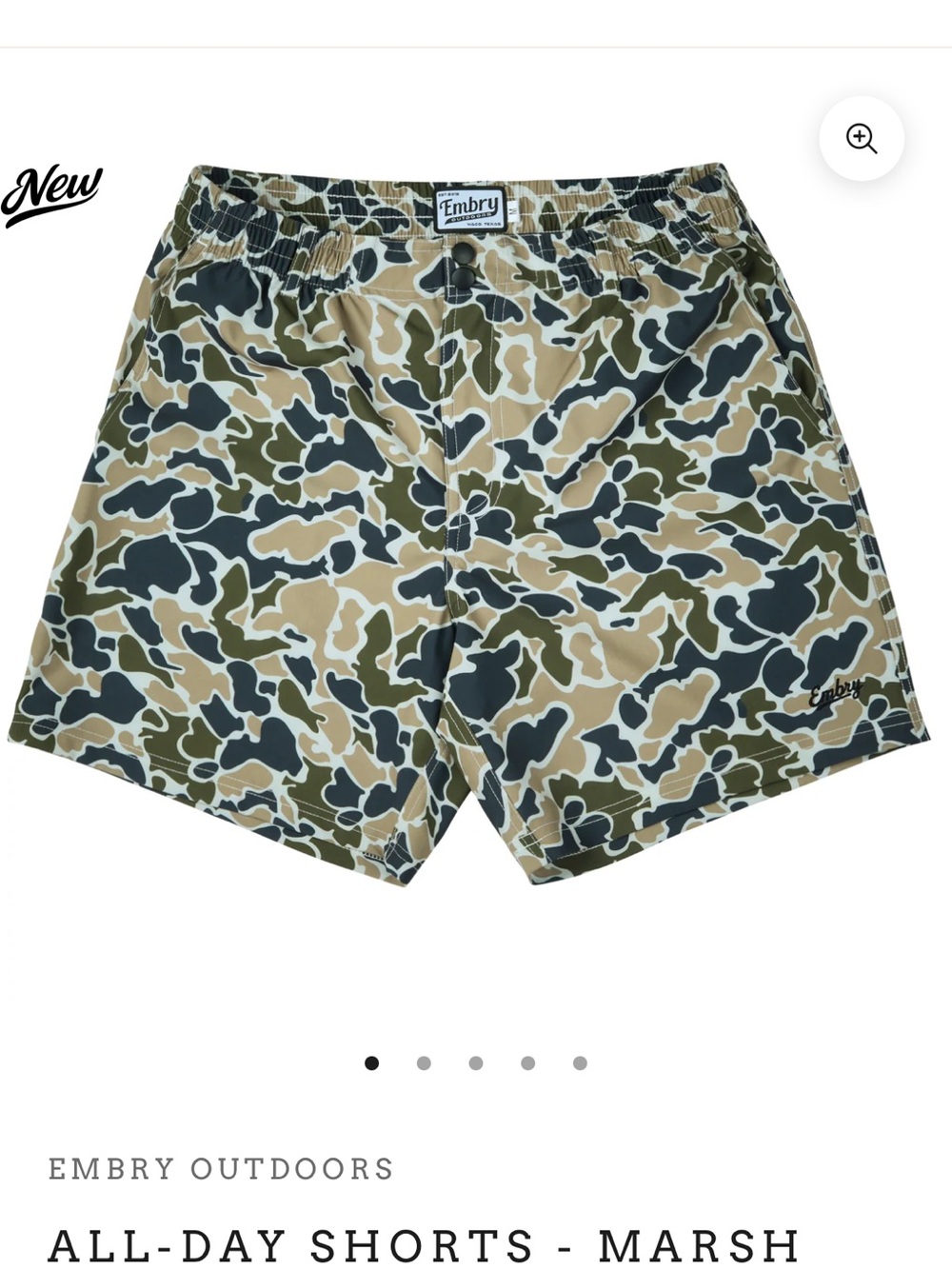 Men's All-Day Shorts in Marsh Camo